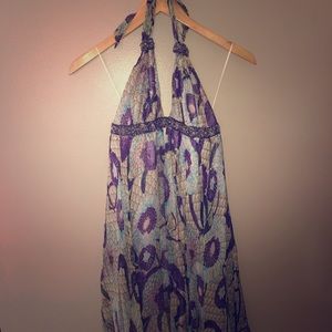 Beautiful multicolored halter dress